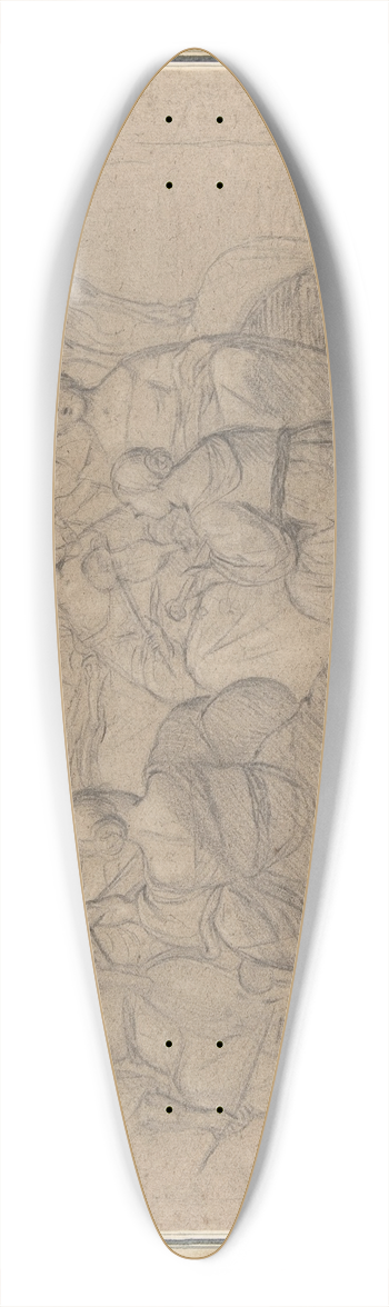Pieter Fransz. de Grebber - The Muses on Parnassus 39.3 inch art pintail longboard deck