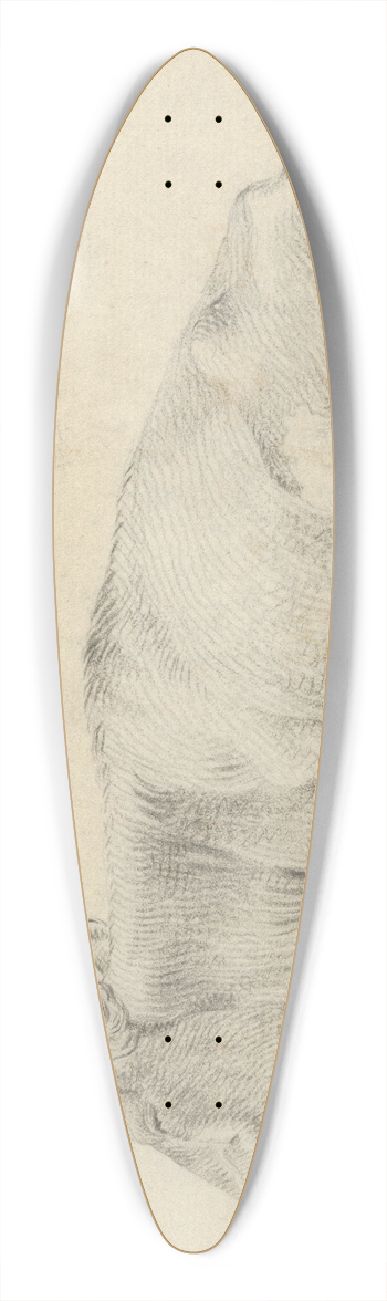 Pieter Gerardus van Os - A Cow Lying in a Landscape 39.3 inch art pintail longboard deck