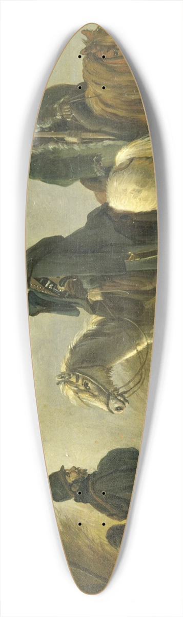 Pieter Gerardus van Os - Cossack Outpost in 1813 39.3 inch art pintail longboard deck