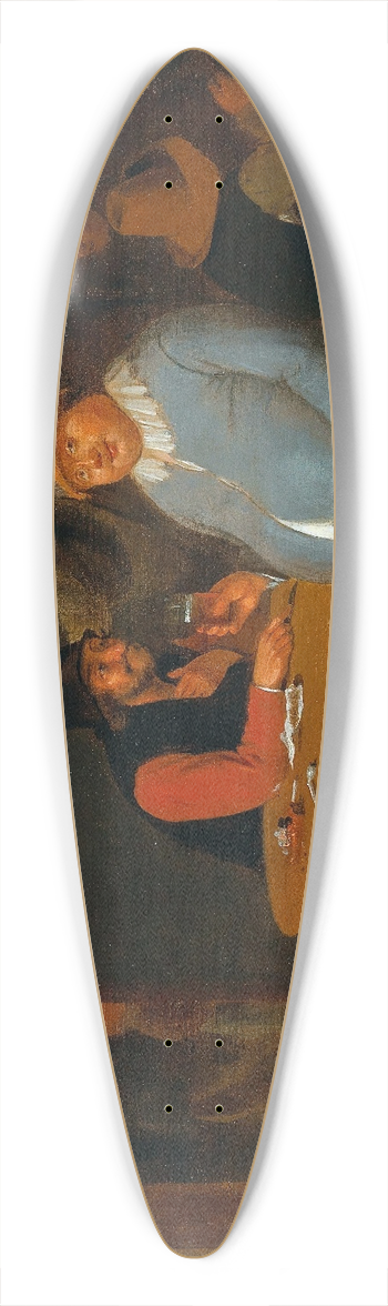 Pieter Harmensz. Verelst - A Tavern Interior With Peasants 39.3 inch art pintail longboard deck