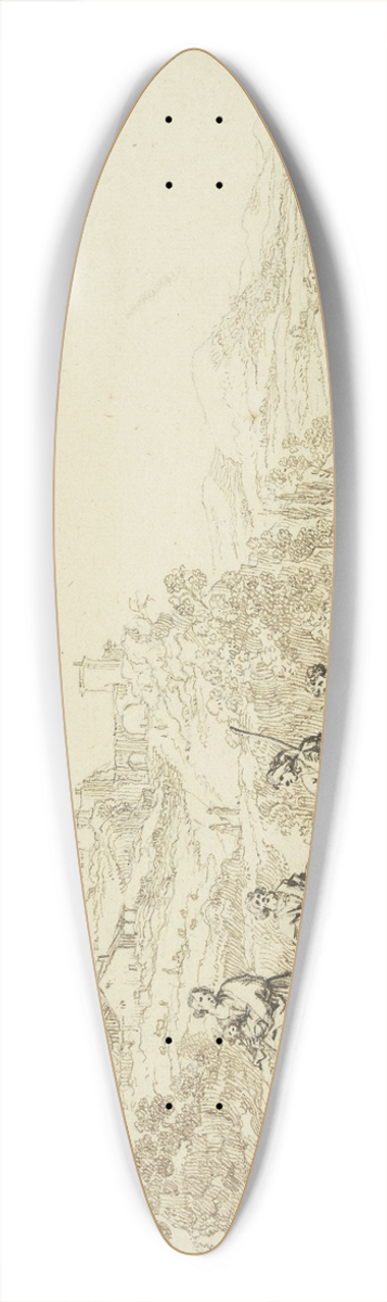 Pieter Moninckx - Landschaft mit Hirten und der Flucht nach gypten 39.3 inch art pintail longboard deck