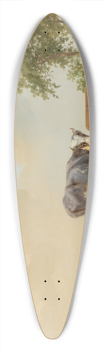 Pieter Plas - Landschap met vee 39.3 inch art pintail longboard deck
