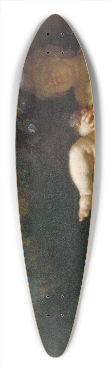 Pieter Van Der Werff - The Infant Bacchus 39.3 inch art pintail longboard deck
