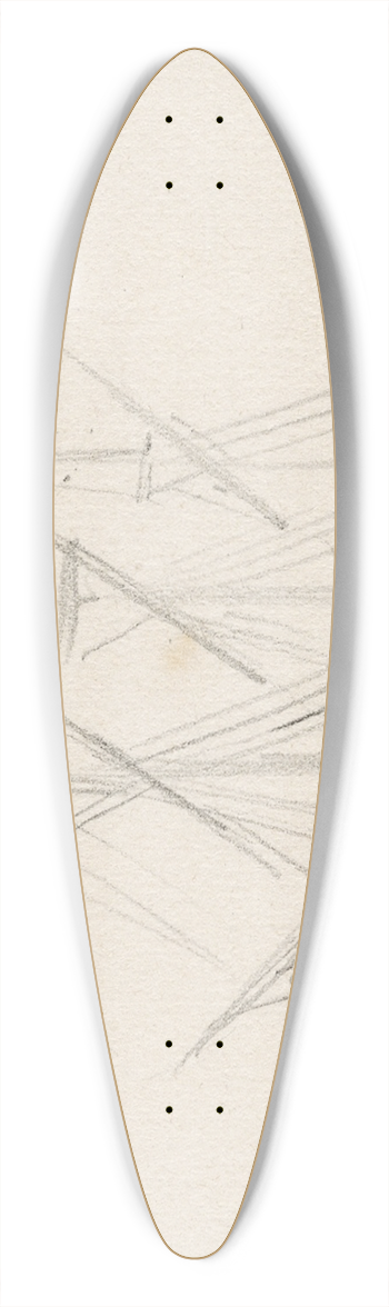 Pieter van Loon - Driemaster 39.3 inch art pintail longboard deck
