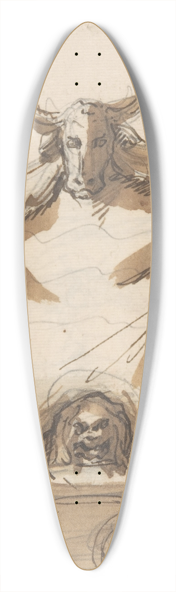 Pieter Verbruggen the Younger - Design for a monument 39.3 inch art pintail longboard deck