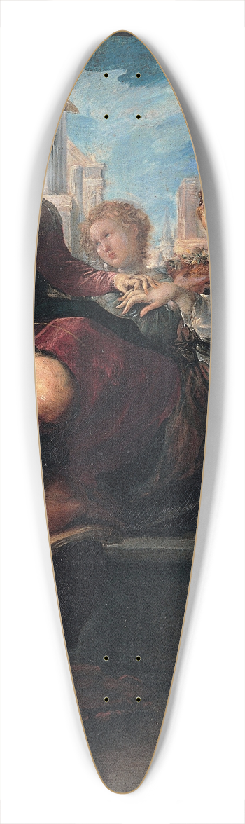 Pietro Faccini - Mystic Marriage Of Saint Catherine 39.3 inch art pintail longboard deck