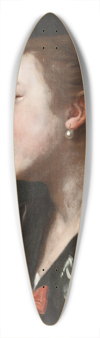 Pietro Rotari - Girl Looking through a Telescope 39.3 inch art pintail longboard deck