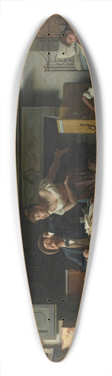 Pietro Saltini - Le Gioie Di Casa (Home Sweet Home) 39.3 inch art pintail longboard deck