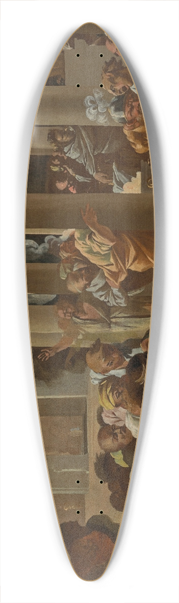Pietro Testa - The Death of Sinorix 39.3 inch art pintail longboard deck