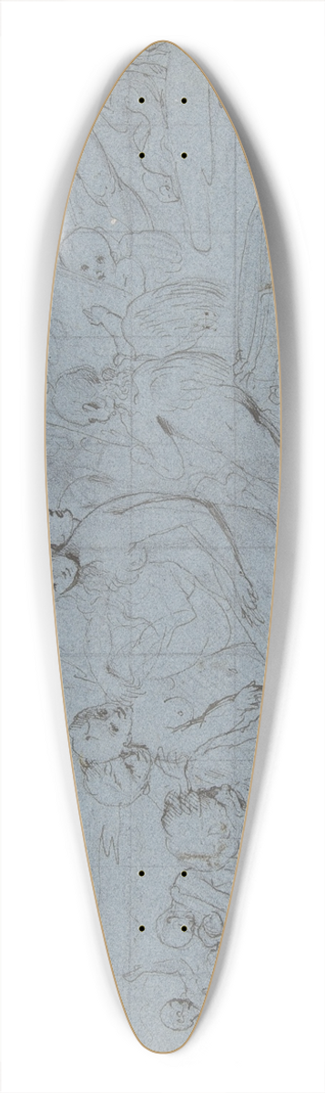 Pietro Testa - The Triumph of Galatea 39.3 inch art pintail longboard deck
