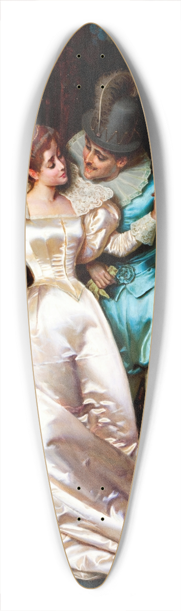 Pio Ricci - The Temptress 39.3 inch art pintail longboard deck
