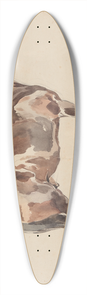 Piotr Michaowski - A bay horse is in the bridle 39.3 inch art pintail longboard deck