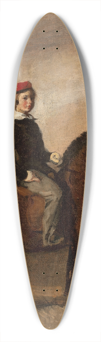 Piotr Michaowski - Artists son on a pony 39.3 inch art pintail longboard deck