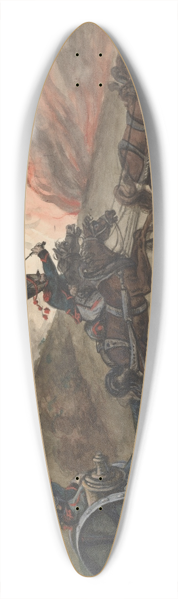 Piotr Michaowski - Polish Artillery of the Duchy of Warsaw of 1809 39.3 inch art pintail longboard deck