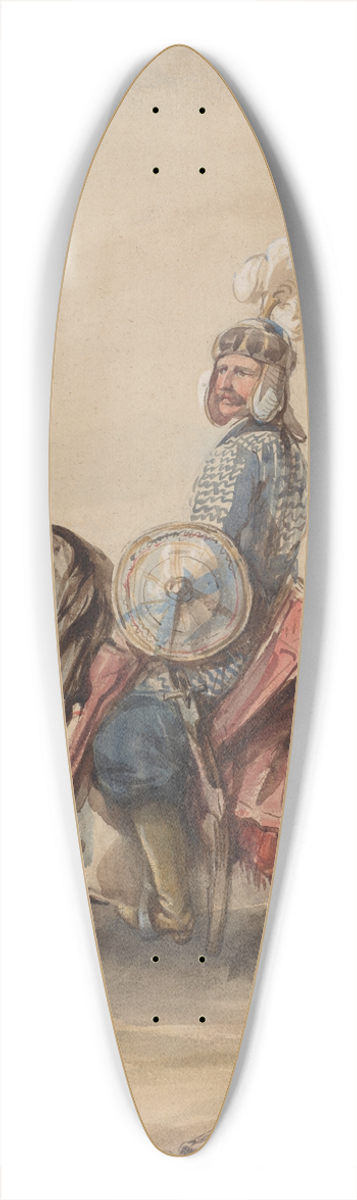 Piotr Michaowski - Portret konny hetmana Stanisawa Jana Jabonowskiego (1634-1702) 39.3 inch art pintail longboard deck
