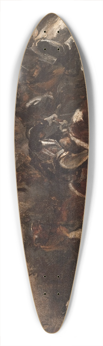 Piotr Michaowski - The Battle of Mozhaisk 39.3 inch art pintail longboard deck