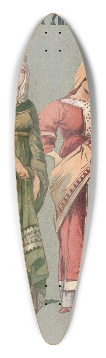 Pipein Gamba - Coriste 39.3 inch art pintail longboard deck