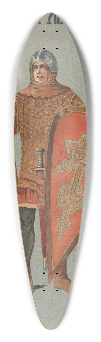 Pipein Gamba - Soldati (comparse) 39.3 inch art pintail longboard deck