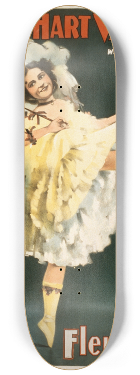 Courier Litho. Co. - Fleurette 8.25 inch art skate deck