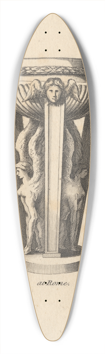 Placido Columbani - At Rome 39.3 inch art pintail longboard deck