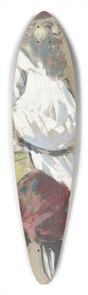 Plinio Codognato - Yegor (crossed out) 39.3 inch art pintail longboard deck