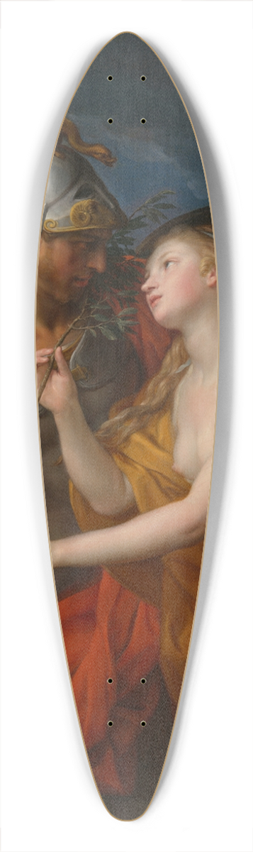Pompeo Batoni - Allegory of Peace and War 39.3 inch art pintail longboard deck