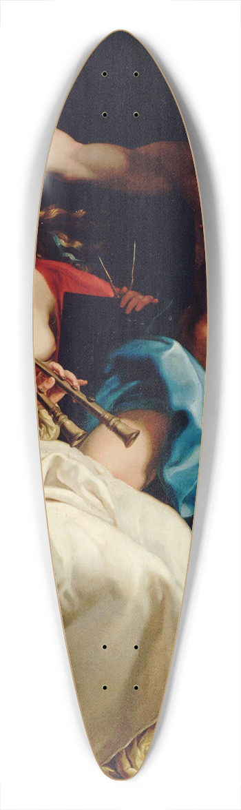 Pompeo Batoni - Apollo And Two Muses 39.3 inch art pintail longboard deck