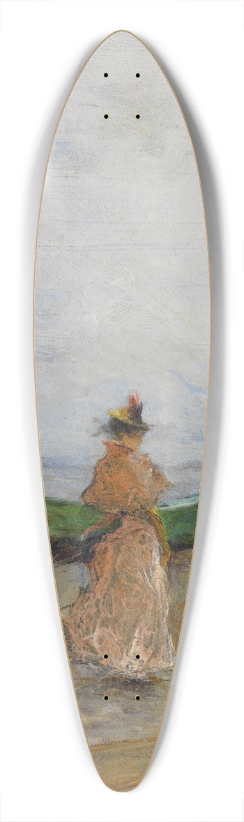 Pompeo Mariani - In Riva Al Mare 39.3 inch art pintail longboard deck