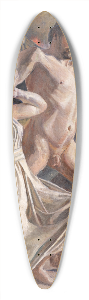 Poul Simon Christiansen - Prometheus steals the fire 39.3 inch art pintail longboard deck