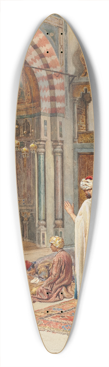 P. Pavesi - Moslems at Prayer 39.3 inch art pintail longboard deck