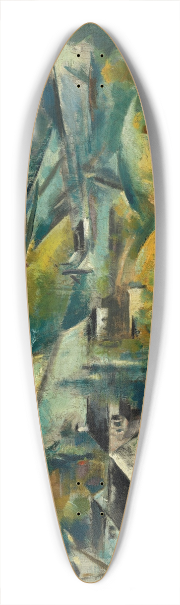 Preston Dickinson - Quebec 39.3 inch art pintail longboard deck