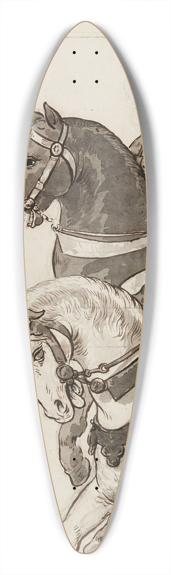 Prosper Lafaye - Cavaliers 39.3 inch art pintail longboard deck