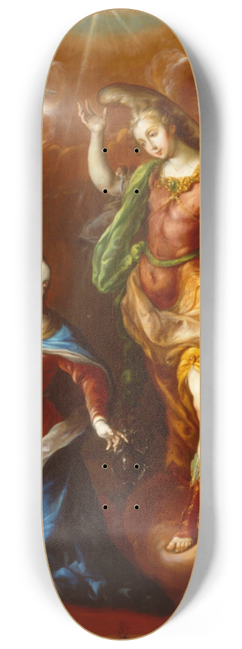 Cristbal De Villalpando - The Annunciation 8.25 inch art skate deck