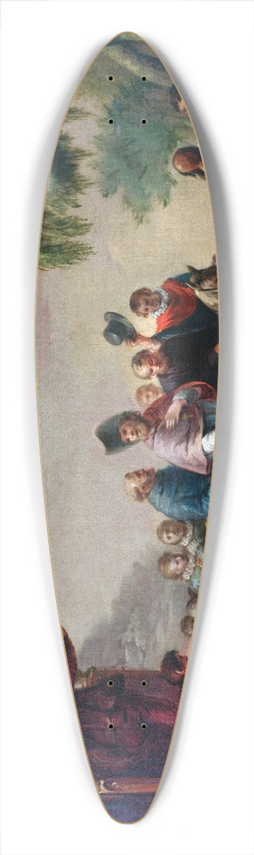 Rafael Ximeno y Planes - The Miracle of the Little Spring 39.3 inch art pintail longboard deck