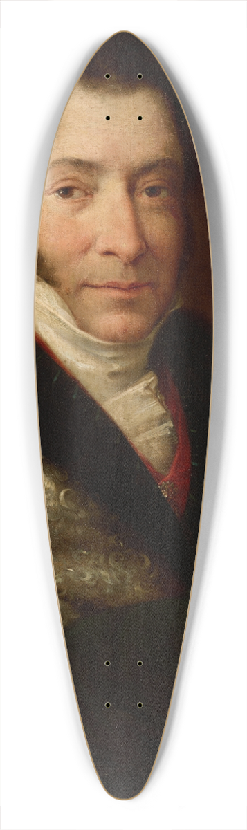 Rafa Hadziewicz - Portrait of Jzef Brodowski 39.3 inch art pintail longboard deck