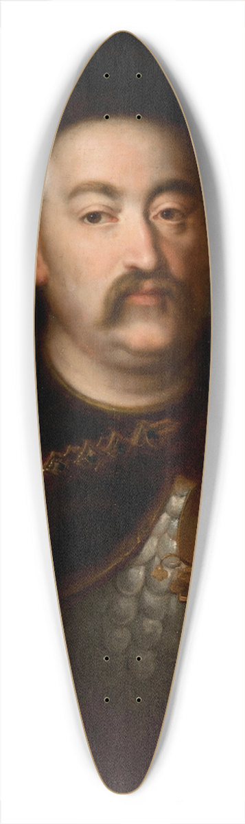 Rafa Hadziewicz - Portrait of King John III Sobieski 39.3 inch art pintail longboard deck