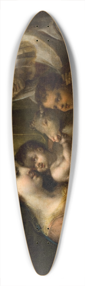 Rafa Hadziewicz - The Holy Family 39.3 inch art pintail longboard deck