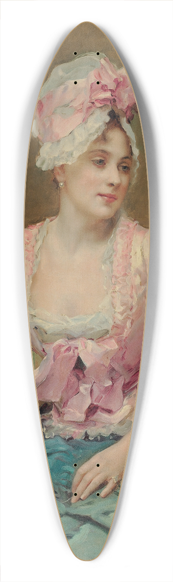 Raimundo de Madrazo y Garreta - Portrait of Aline Mason 39.3 inch art pintail longboard deck