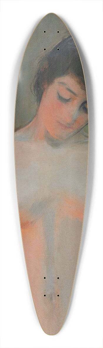 Ramn Casas - Desnudo 39.3 inch art pintail longboard deck