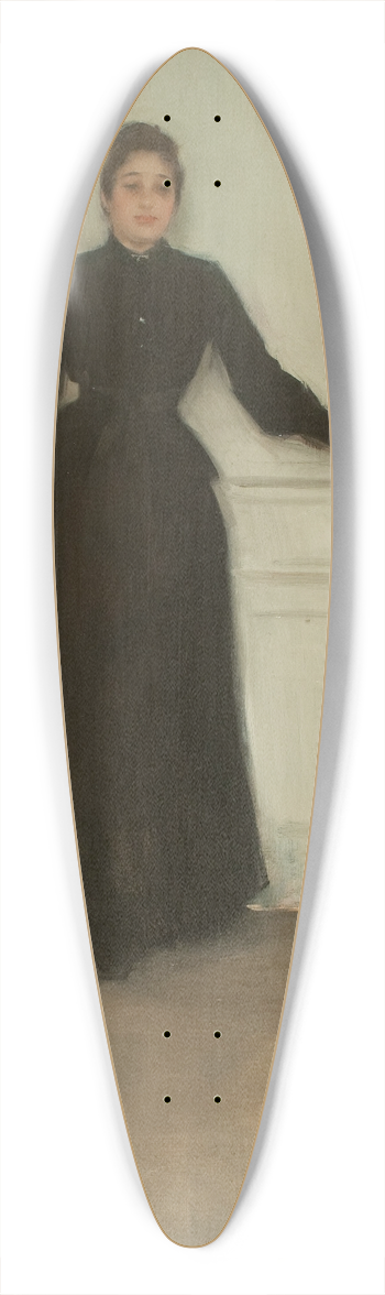 Ramn Casas - Interior 39.3 inch art pintail longboard deck