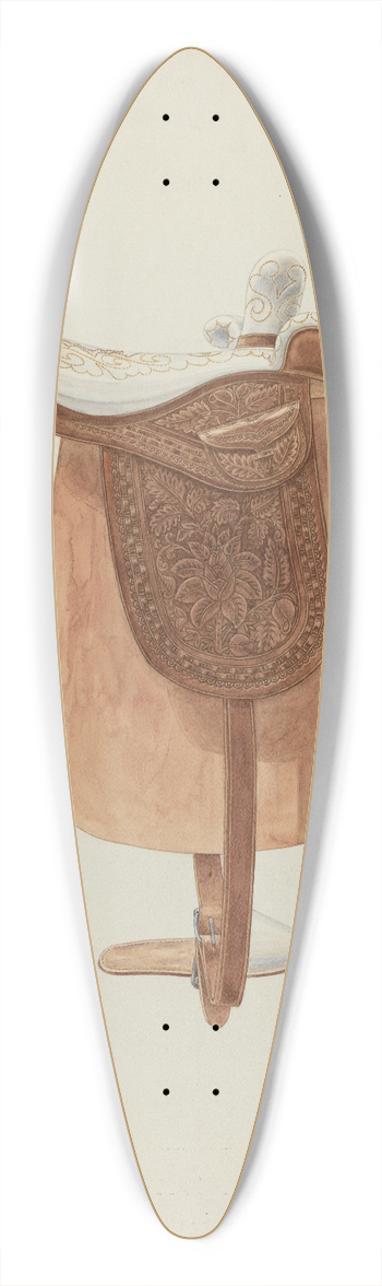 Randolph F. Miller - Side Saddle 39.3 inch art pintail longboard deck