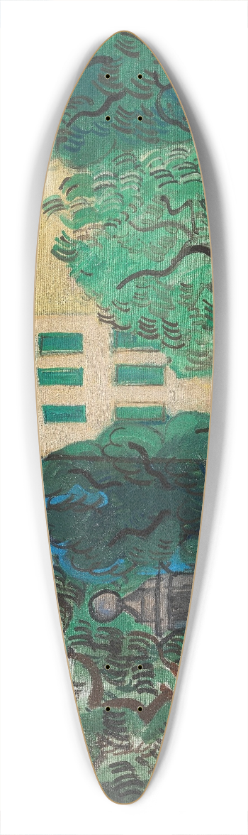 Raoul Dufy - Lentre du jardin 39.3 inch art pintail longboard deck