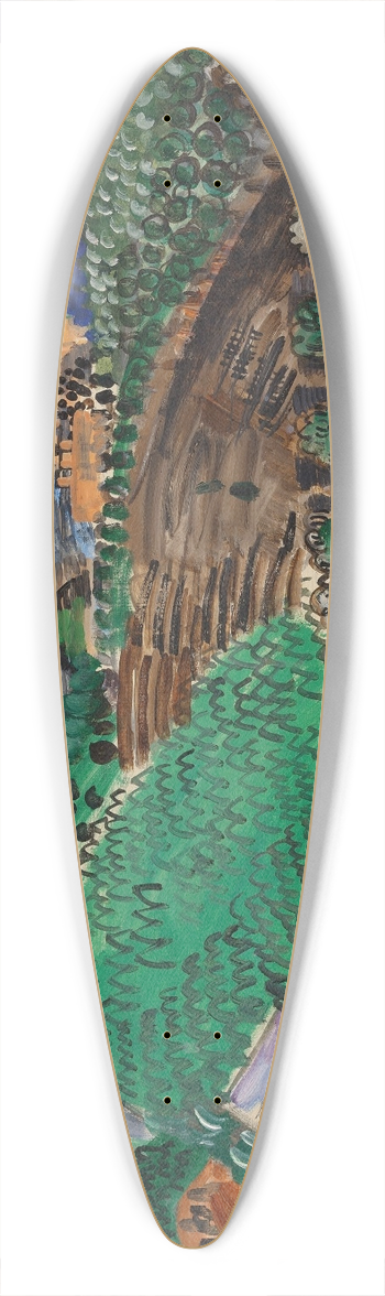 Raoul Dufy - Saint-Paul de Vence 39.3 inch art pintail longboard deck