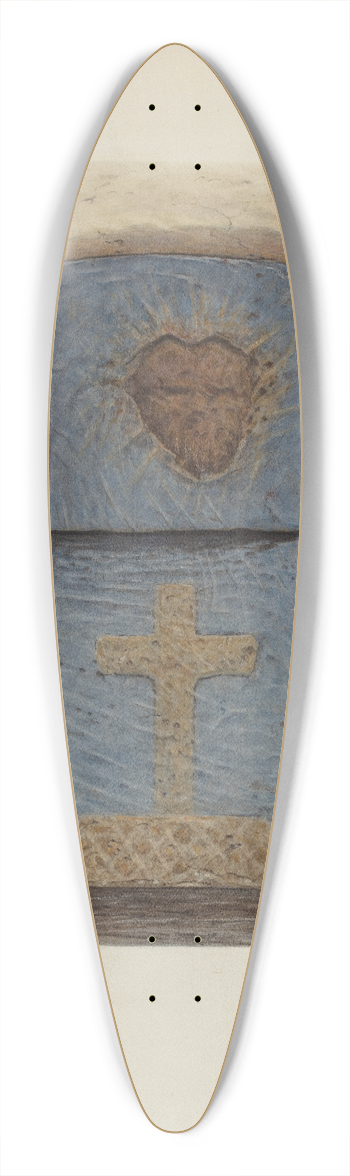 Raymond E. Noble - Keystone 39.3 inch art pintail longboard deck