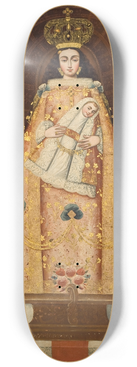 Cusco School - Virgin of Bethlehem 8.25 inch art skate deck