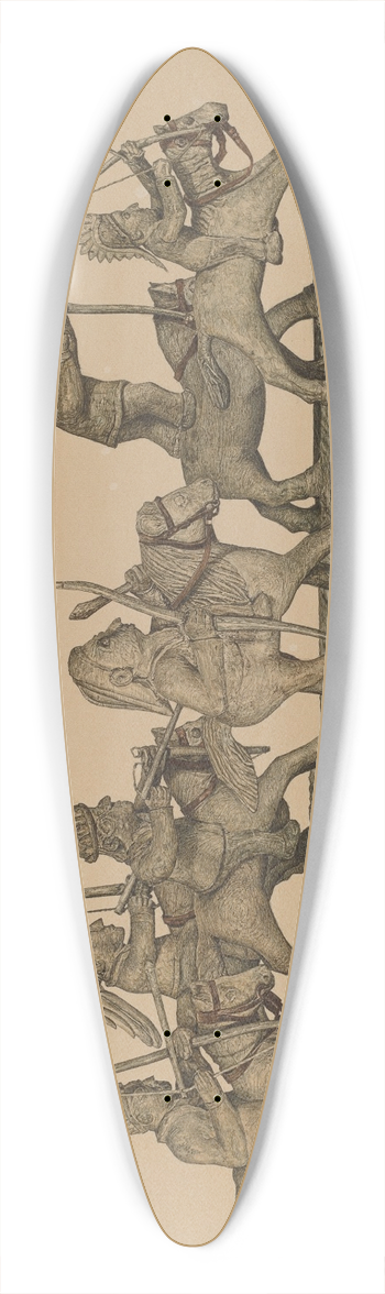 Raymond Neumann - Indians 39.3 inch art pintail longboard deck