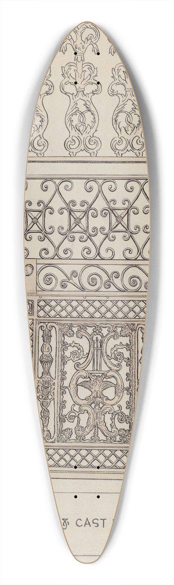 Ray Price - Cast Iron Gate 39.3 inch art pintail longboard deck