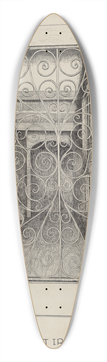 Ray Price - Wrought Iron Door 39.3 inch art pintail longboard deck