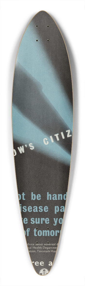 Reginald Mount  - Venereal Diseases  Tomorrows Citizen 39.3 inch art pintail longboard deck