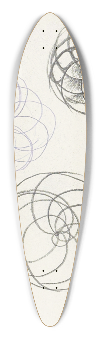 Reijer Stolk - Bloemen 39.3 inch art pintail longboard deck